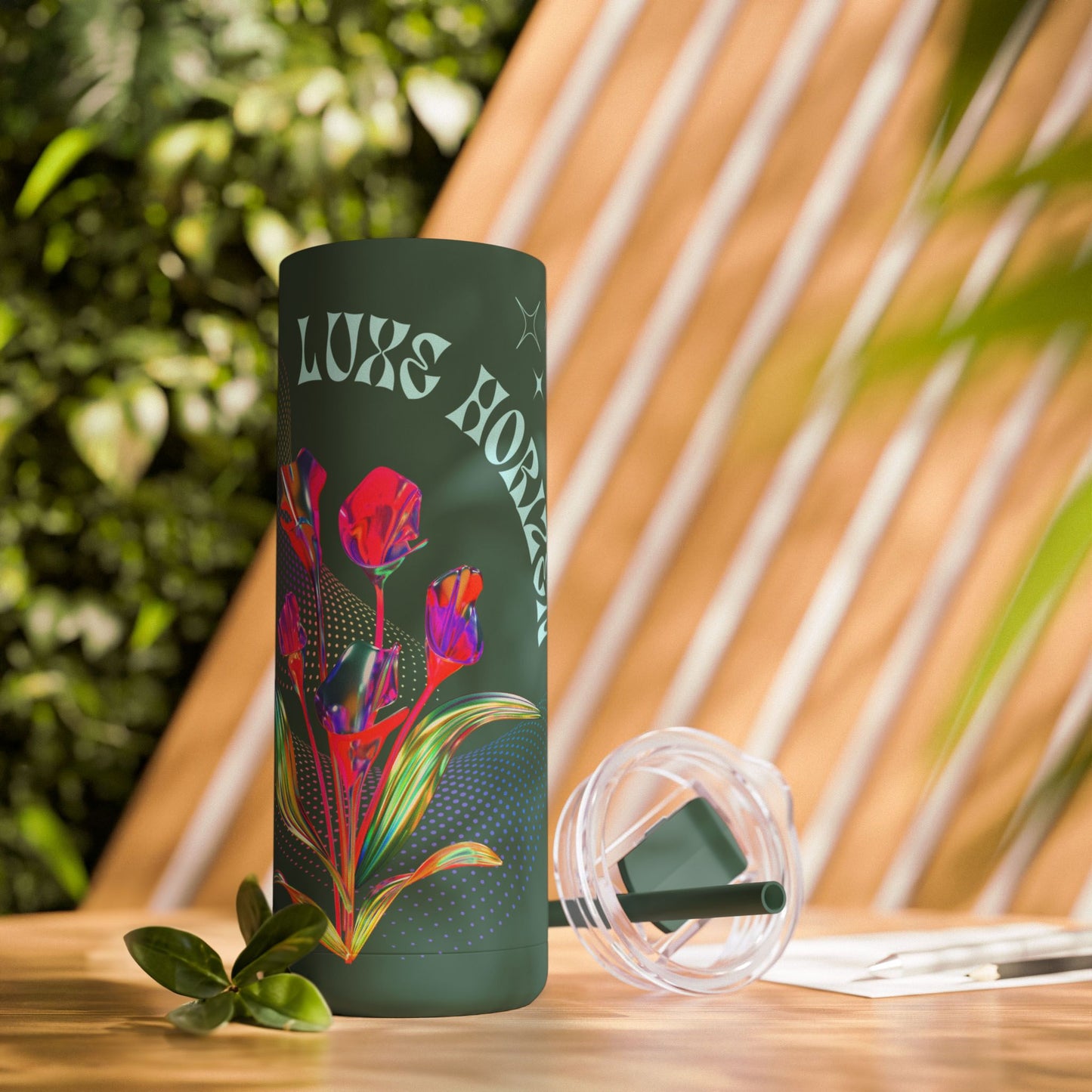 Tumbler Luxe Horizon Floral - 20oz Elegant and powerful