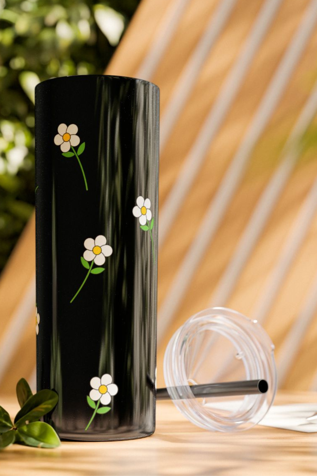 Tumbler Daisy Elegance - 20oz Fresh and Minimalist
