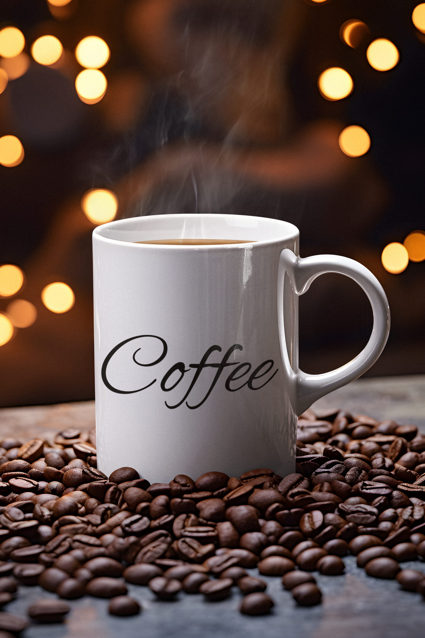 Elegant Coffee Quote Ceramic Mug - 11oz & 15oz