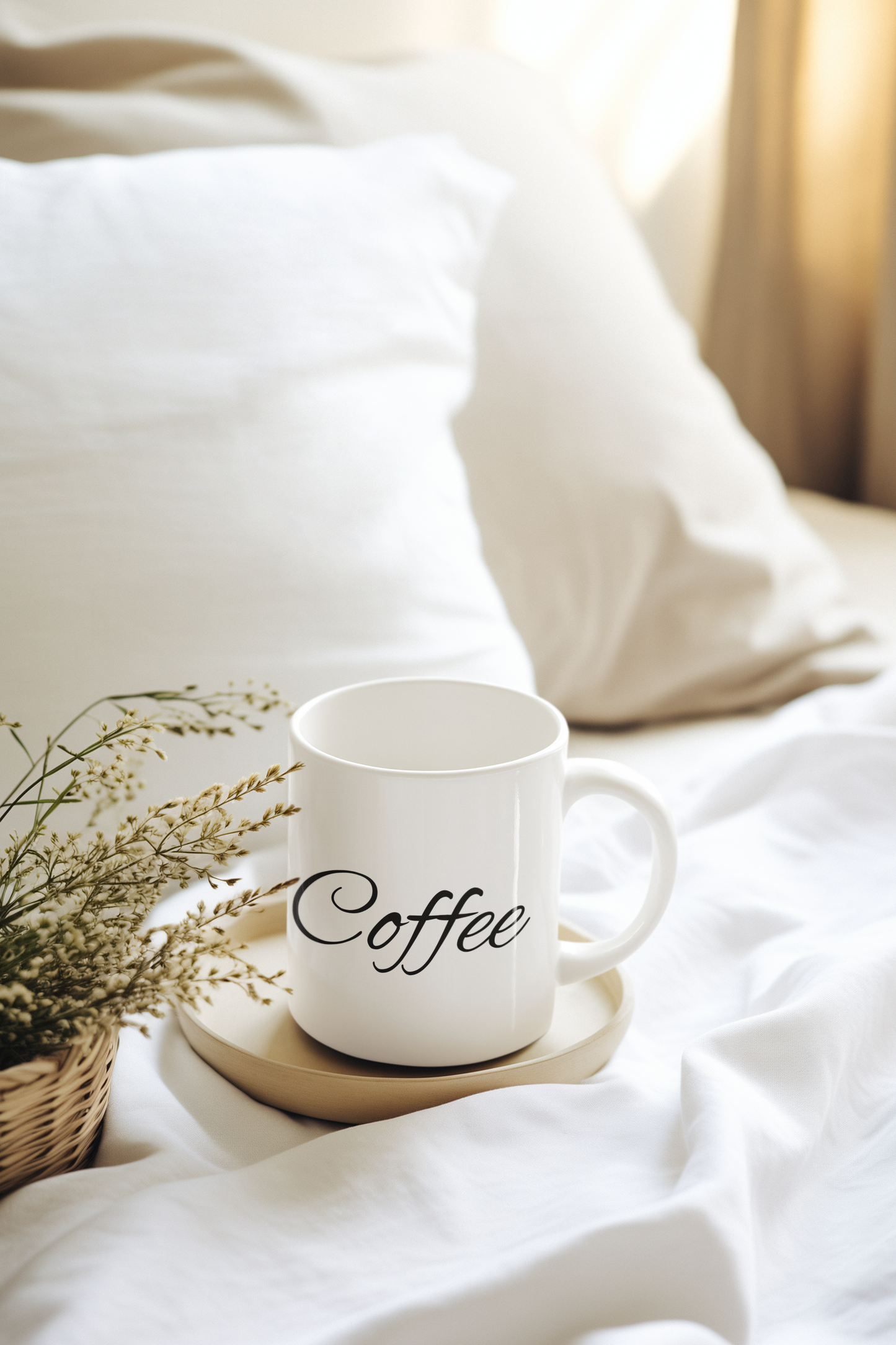 Elegant Coffee Quote Ceramic Mug - 11oz & 15oz