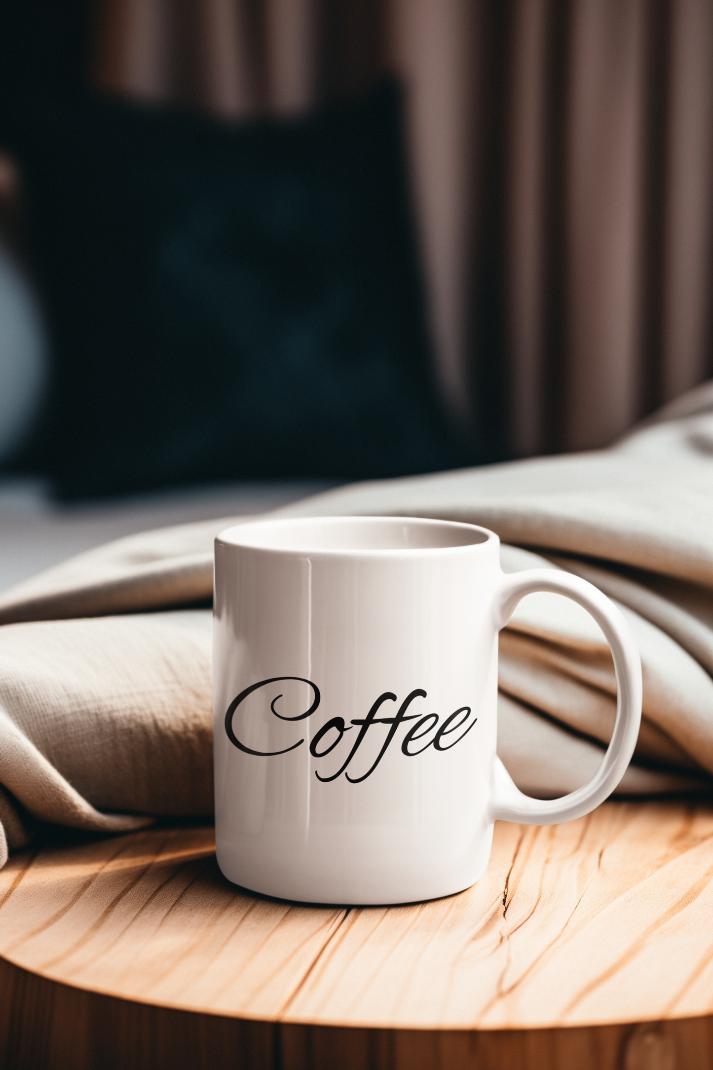 Elegant Coffee Quote Ceramic Mug - 11oz & 15oz