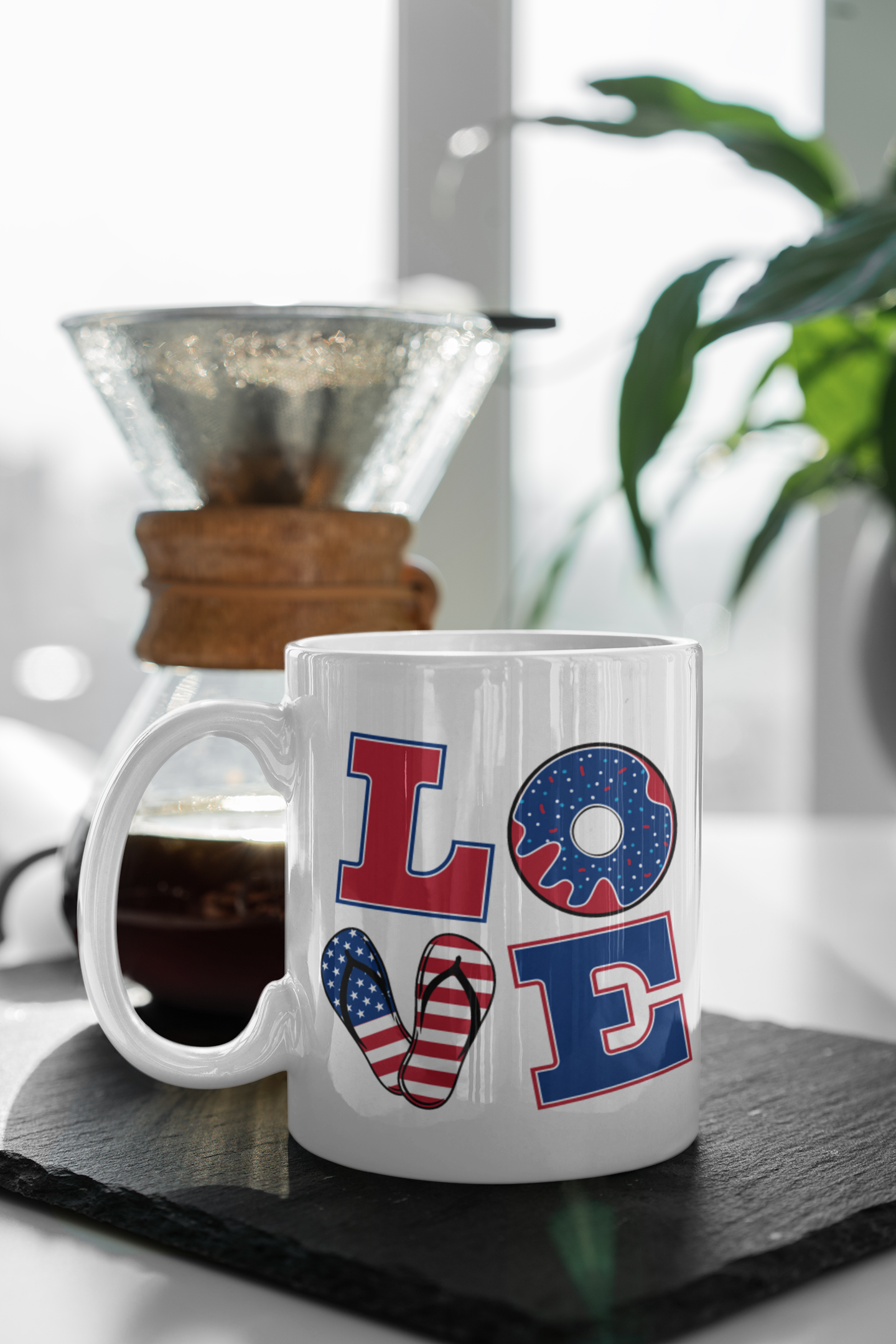 Patriotic Love Ceramic Mug - 11oz & 15oz - Perfect for Holidays & Celebrations