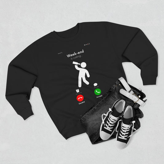Weekend Vibes Sweatshirt - Fun Weekend Call Design