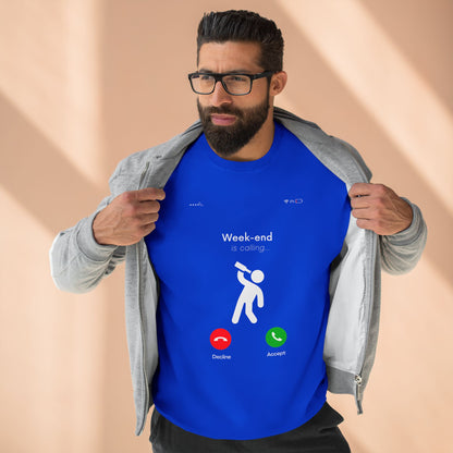 Weekend Vibes Sweatshirt - Fun Weekend Call Design