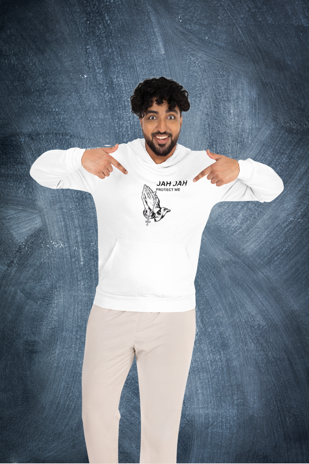 Jah Jah Protect Me Hoodie - Spiritual Fleece Sweatshirt for Comfort & Style