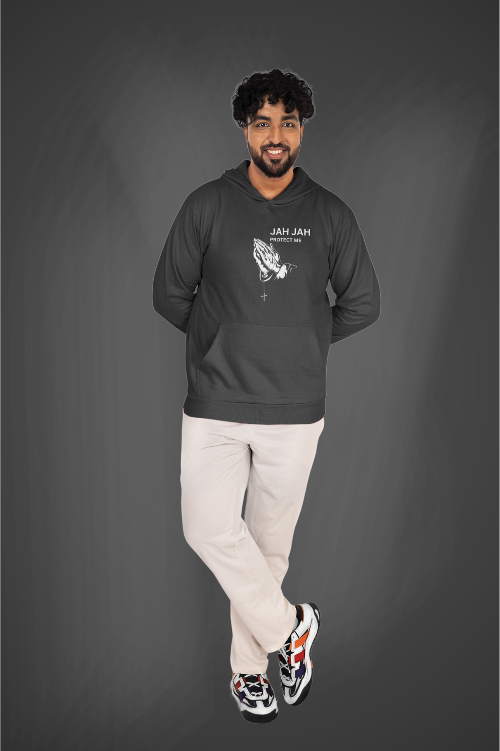 Jah Jah Protect Me Hoodie - Spiritual Fleece Sweatshirt for Comfort & Style