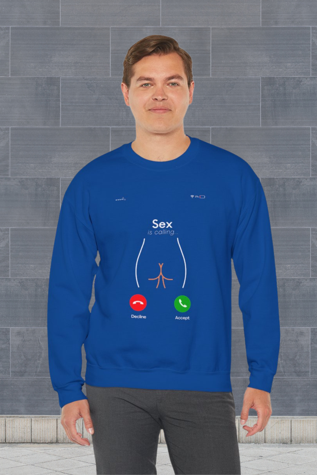 Sex is Calling Sweatshirt - Bold and Fun Design