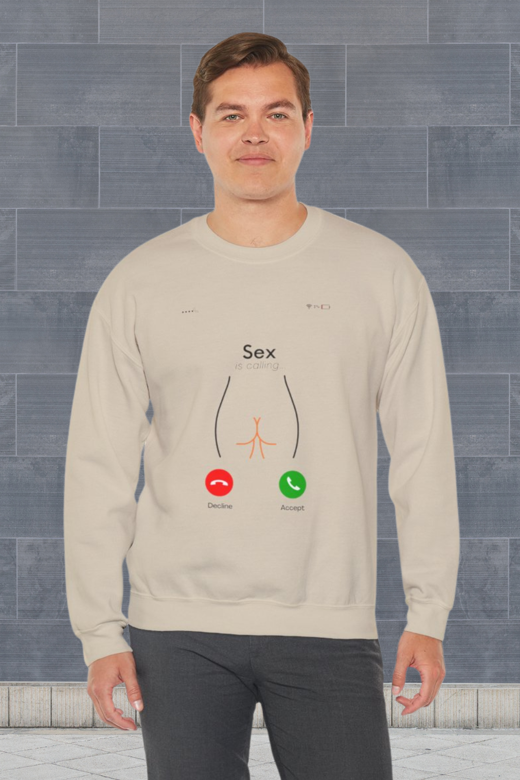 Sex is Calling Sweatshirt - Bold and Fun Design