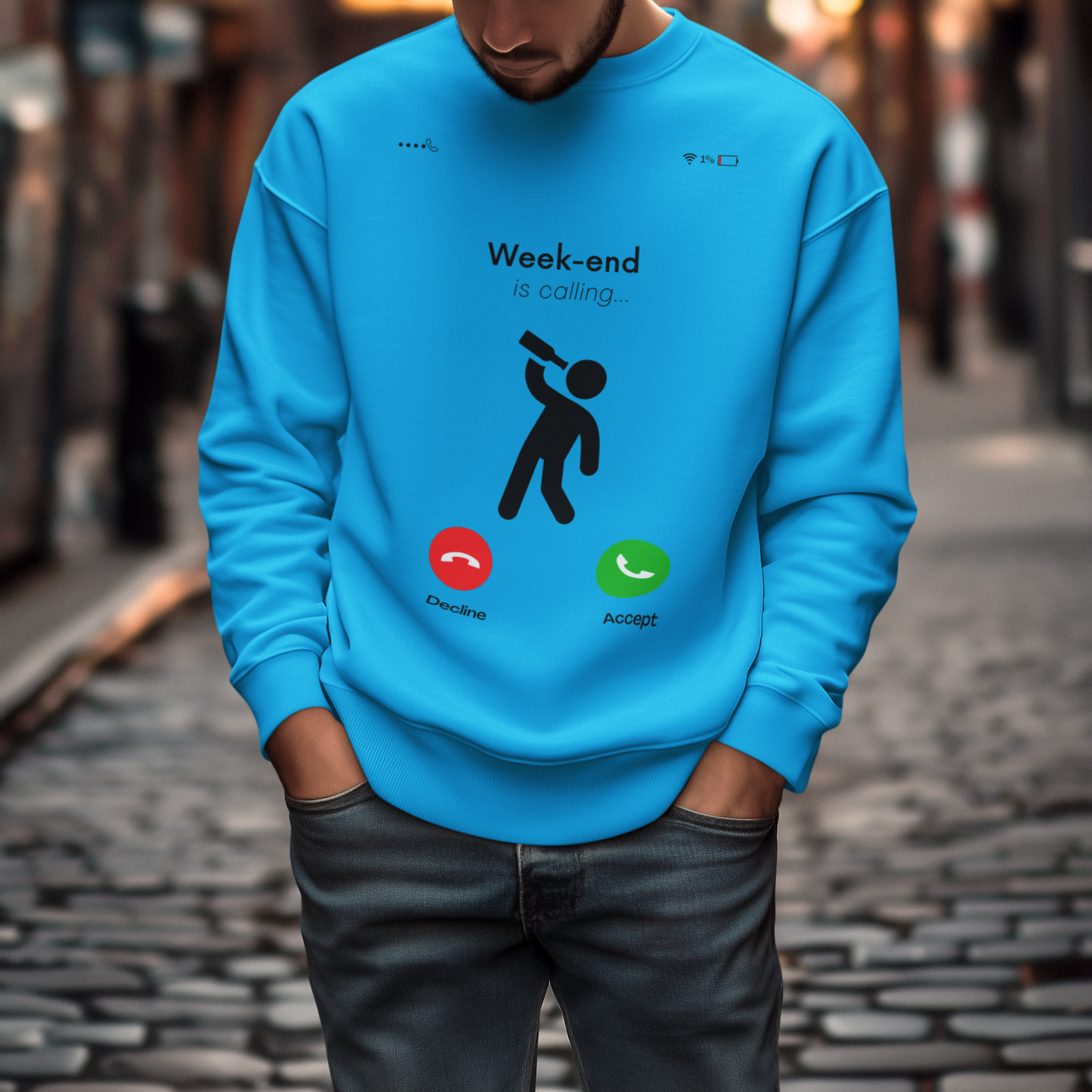 Weekend Call Sweatshirt - Answer the Fun