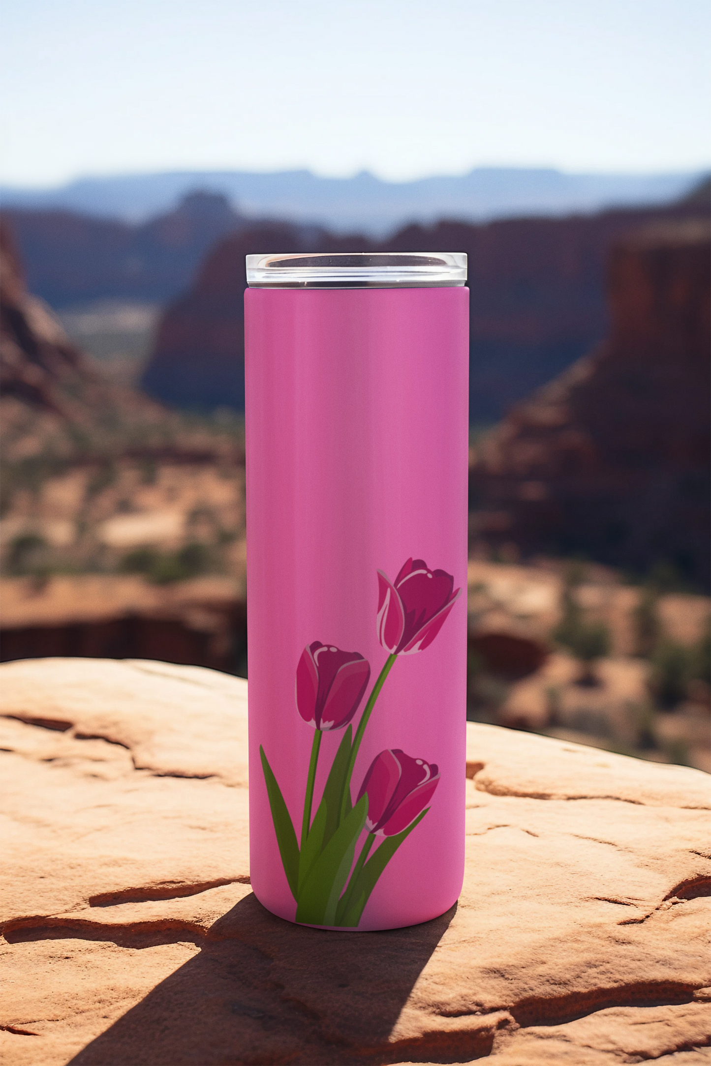 Tumbler Tulip Charm - 20oz Elegance in Bloom