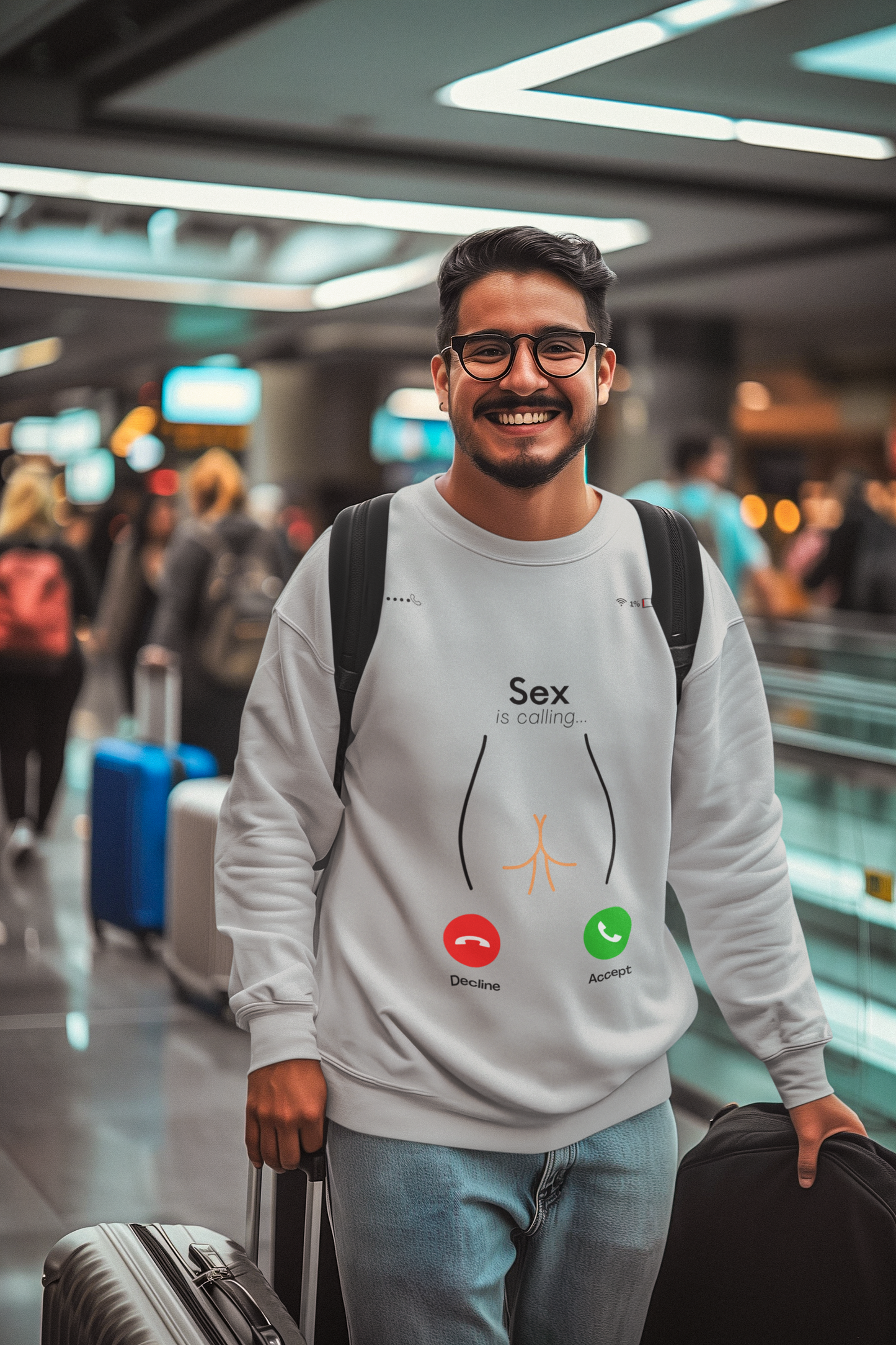 Sex is Calling Sweatshirt - Bold and Fun Design