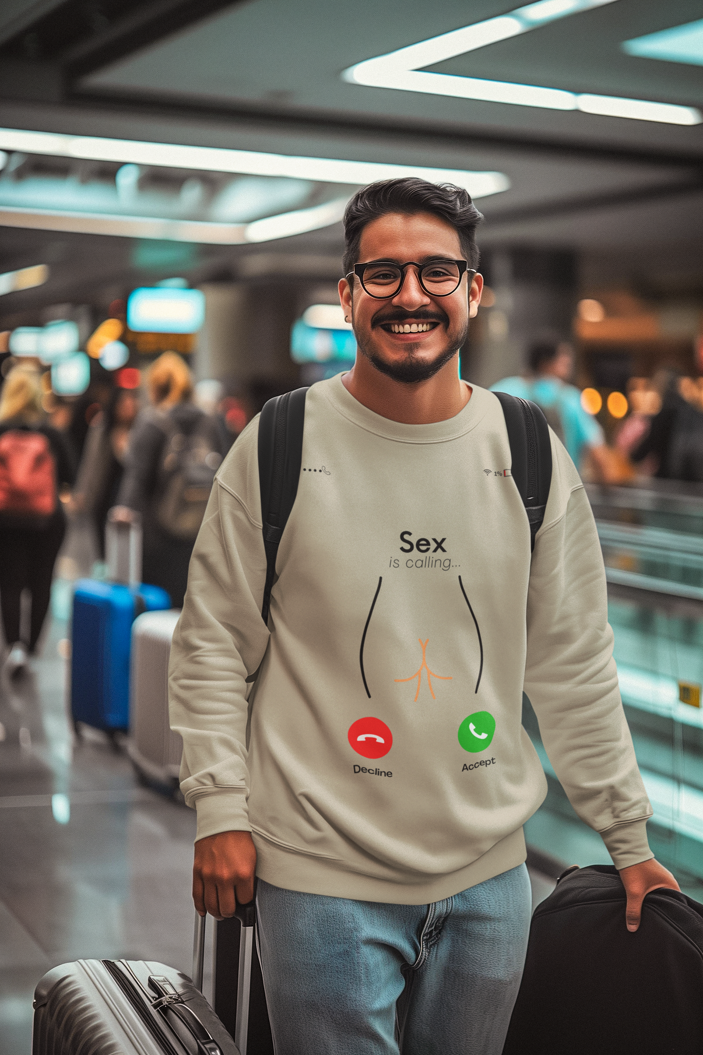 Sex is Calling Sweatshirt - Bold and Fun Design