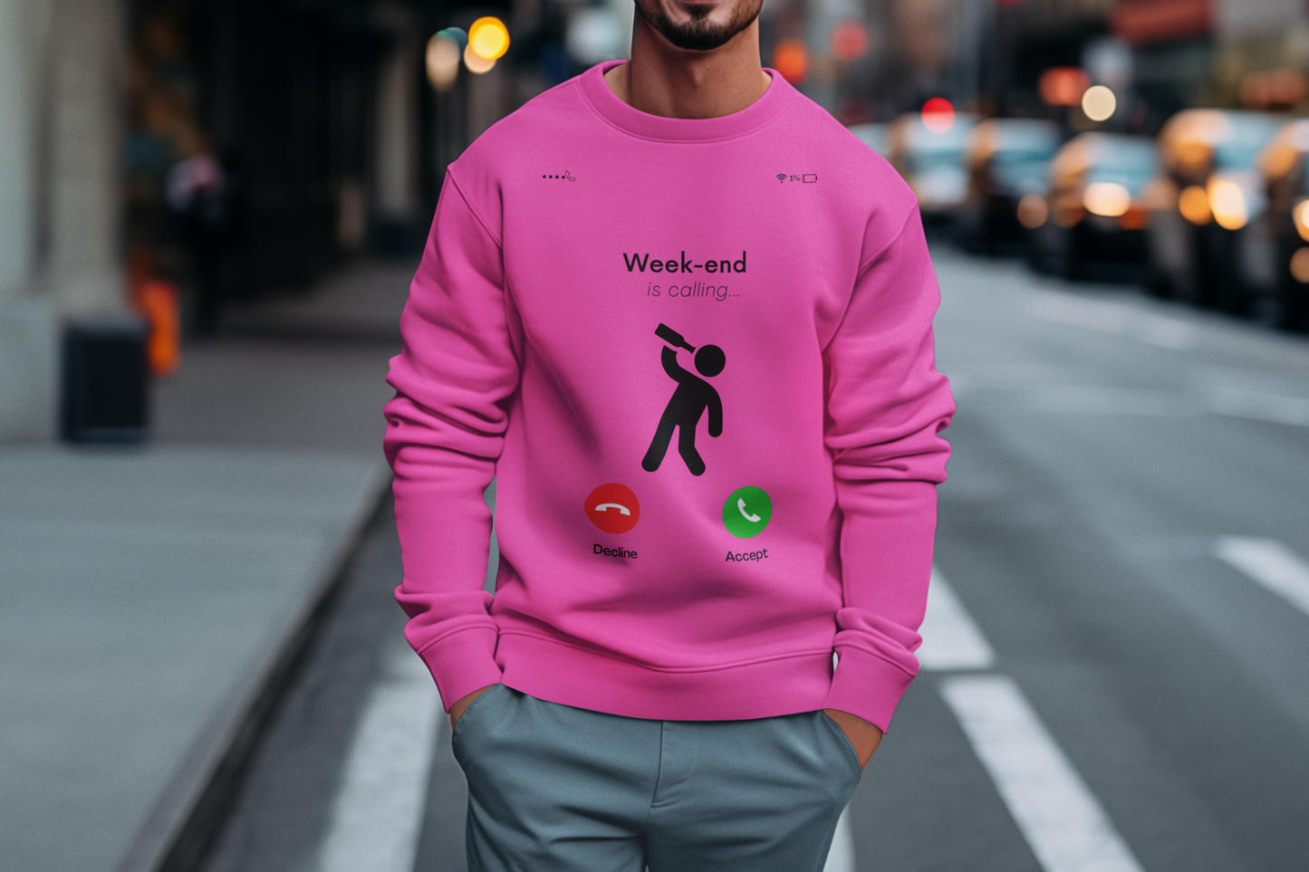 Weekend Call Sweatshirt - Answer the Fun